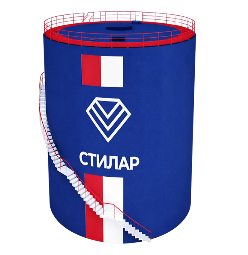 Цельносварной резервуар РВС для пожарного резервуара 50 м³ от завода-производителя